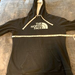Womens black North Face hoodie XL
